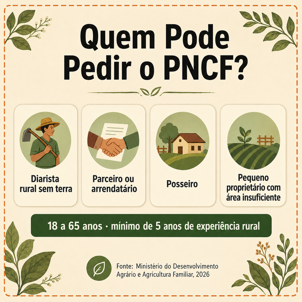 quem pode pedir pncf perfis elegíveis crédito fundiário